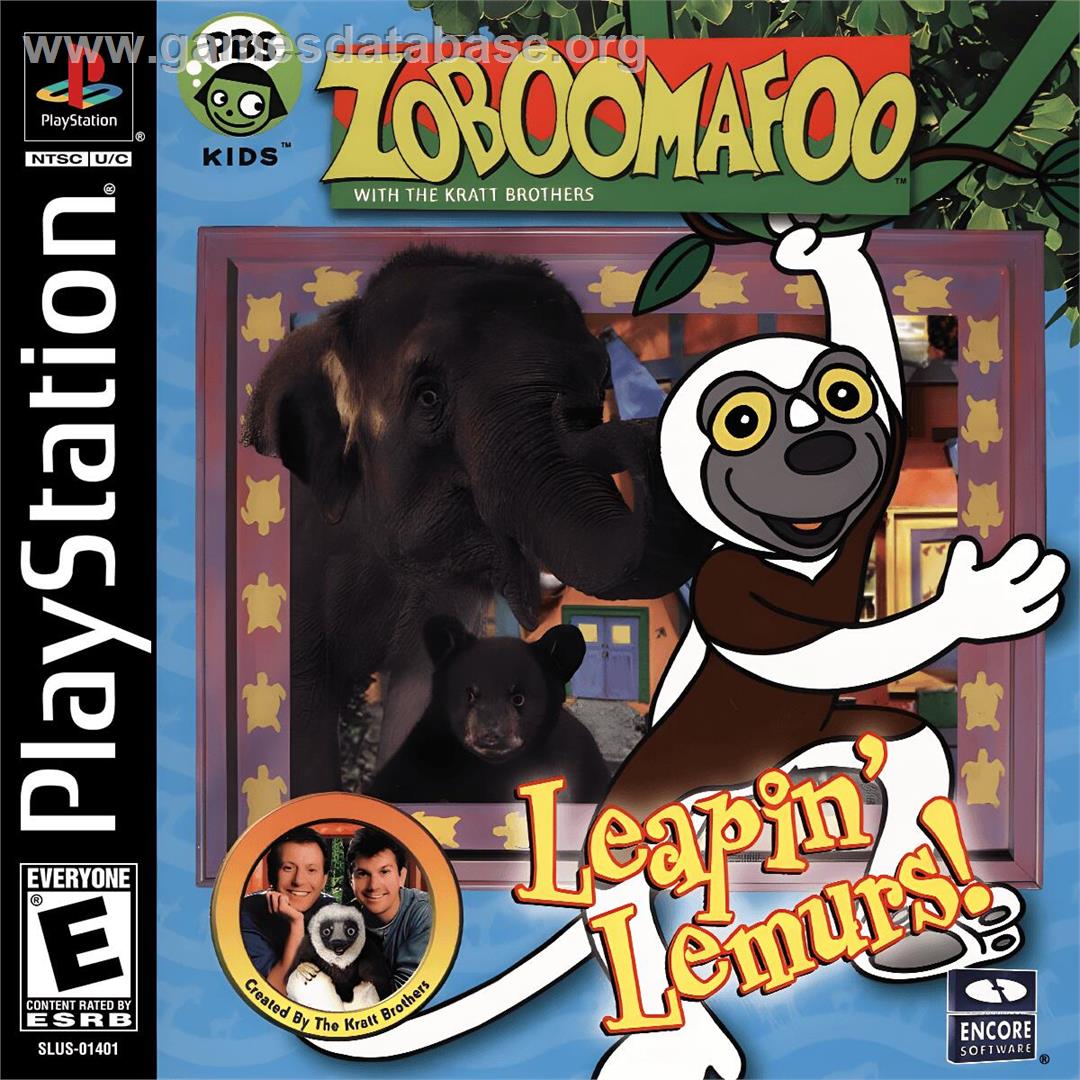 Zoboomafoo - Leapin' Lemurs! - Sony Playstation - Artwork - Box